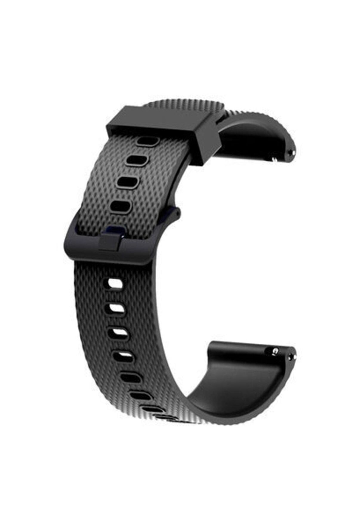 Xiaomi Amazfit Gt2 Uyumlu 42mm 20mm Kordon Kayış Tırtıklı 15 Kademeli Silikon Kordon