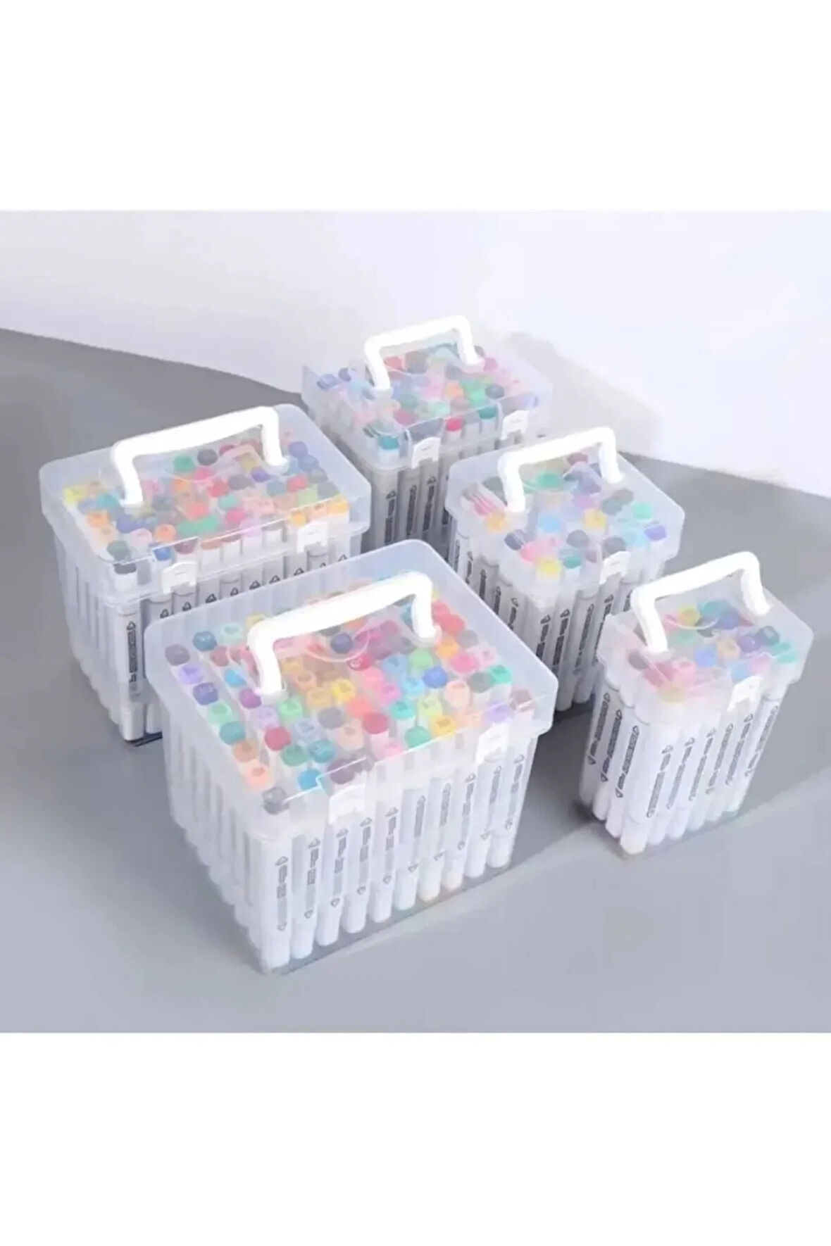 MARKER RENKLİ BOYAMA KALEM SETİ 80 Lİ