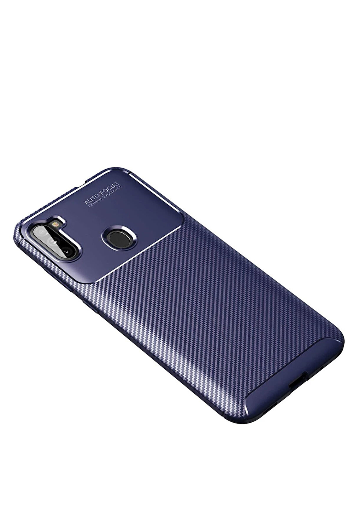CPT50 Samsung Galaxy A11 Kılıf Auto Focus Karbon Kapak - Lacivert