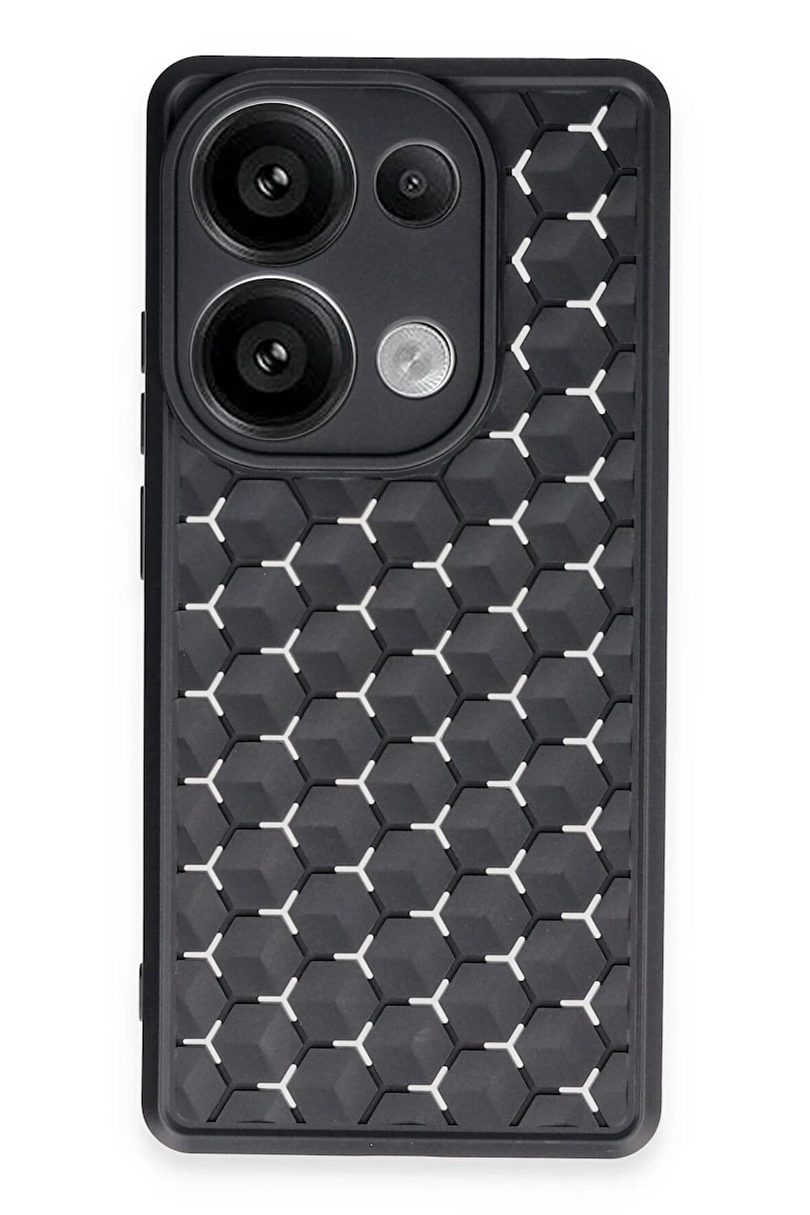 CPT50 Xiaomi Redmi Note 13 Pro 4G Kılıf Petek Silikon Kapak - Siyah