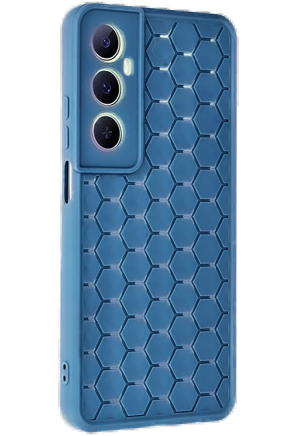 CPT50 Realme C65 Kılıf Petek Silikon Kapak - Mavi