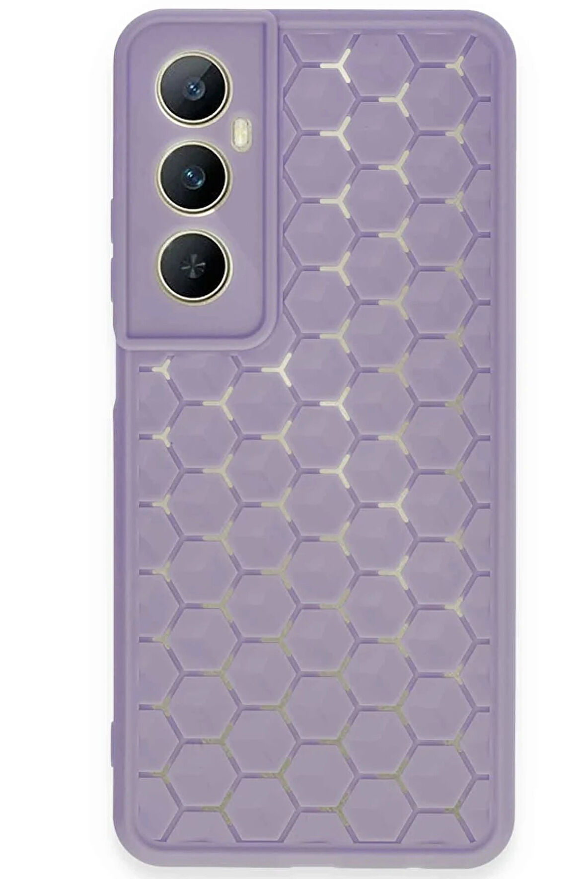 CPT50 Realme C65 Kılıf Petek Silikon Kapak - Lila