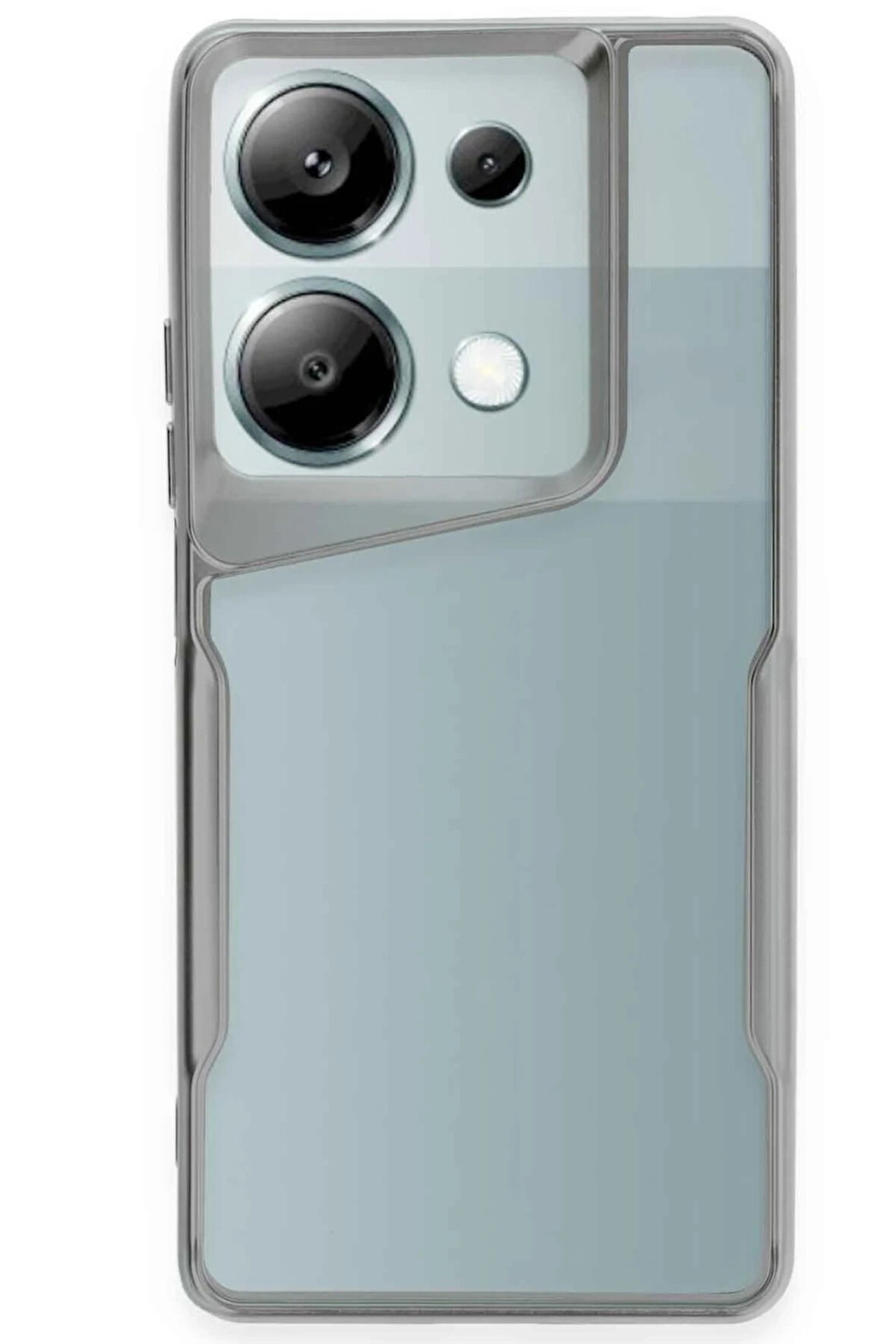 CPT50 Xiaomi Redmi Note 13 Pro 5G Kılıf Boyi Silikon Kapak - Gümüş