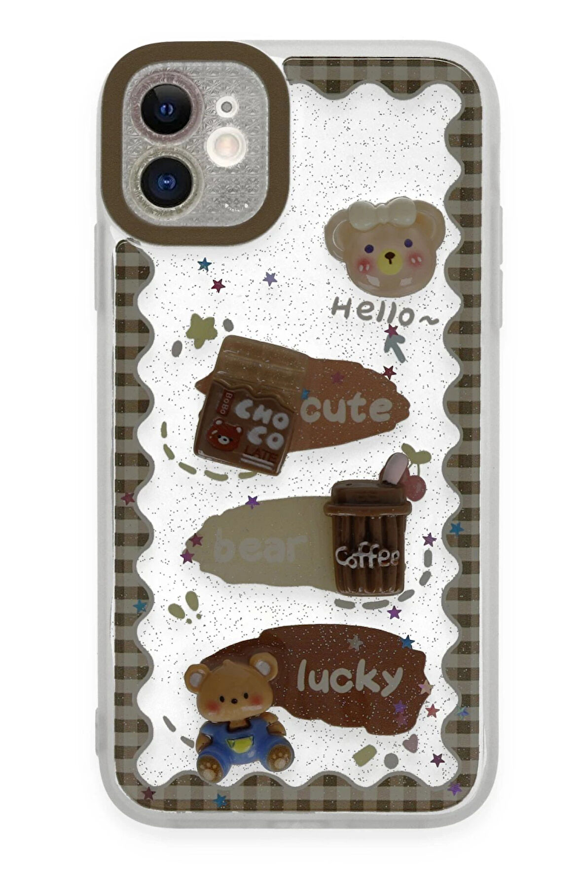 CPT50 iPhone 11 Kılıf Sweet Desenli Silikon Kapak - Şeffaf