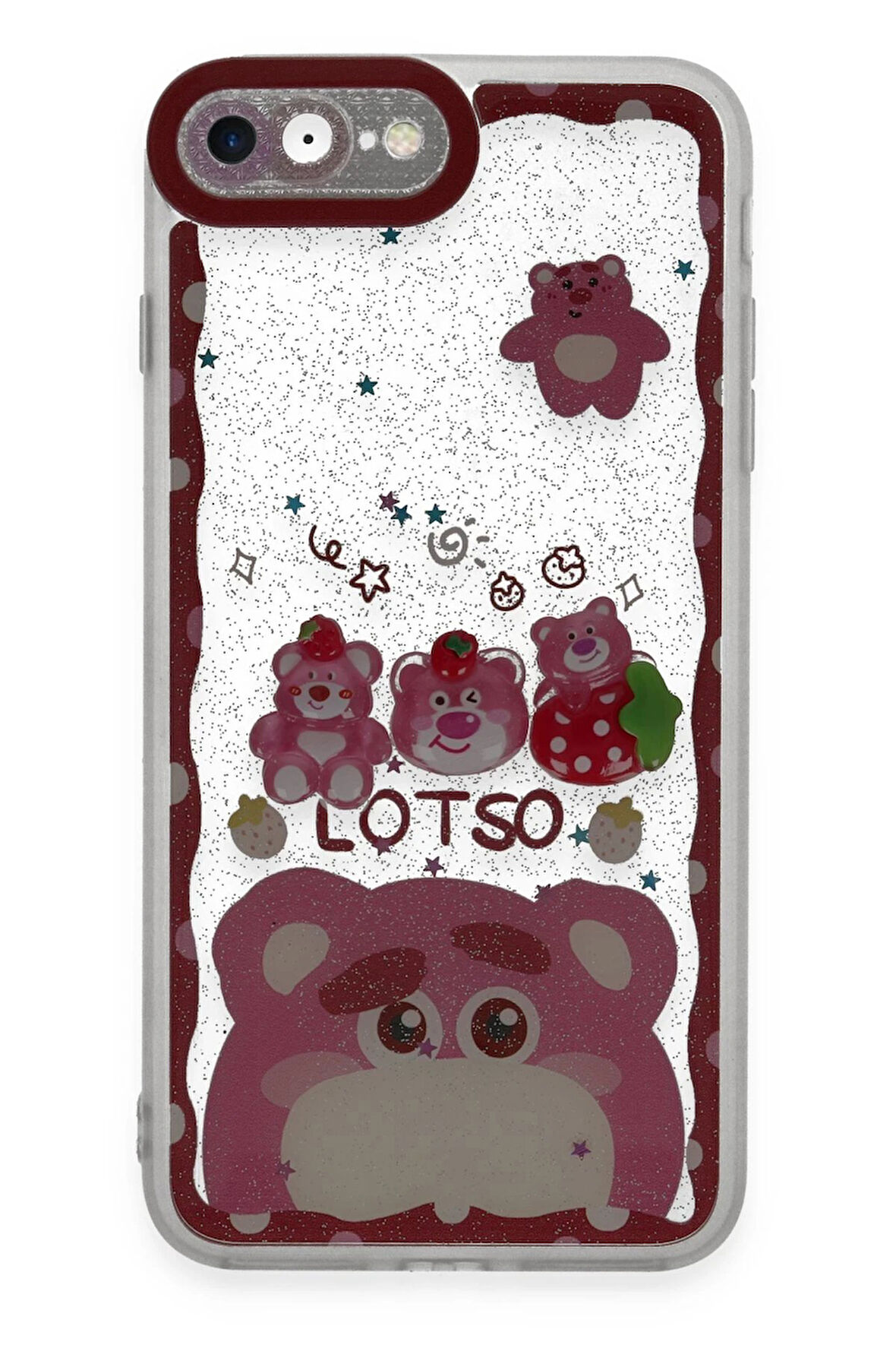 CPT50 iPhone 7 Kılıf Sweet Desenli Silikon Kapak - Pembe