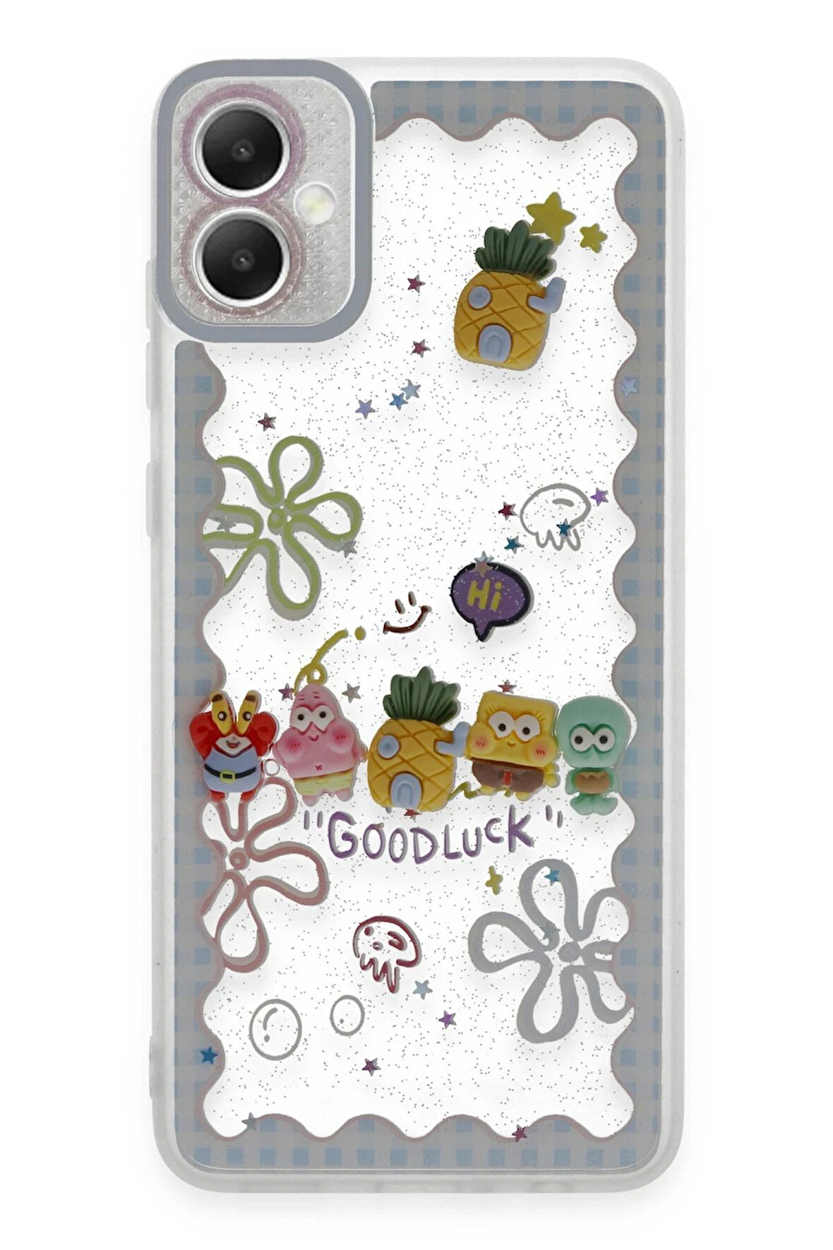 CPT50 Samsung Galaxy A05 Kılıf Sweet Desenli Silikon Kapak - Açık Mavi