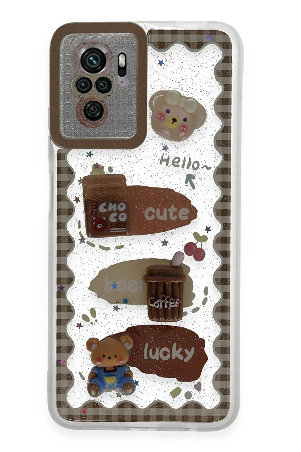 CPT50 Xiaomi Redmi Note 10 Pro Kılıf Sweet Desenli Silikon Kapak - Şeffaf