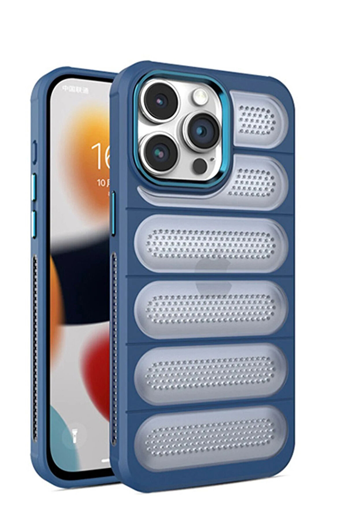 CPT50 iPhone 15 Pro Max Kılıf Airmax Silikon Kapak - Lacivert