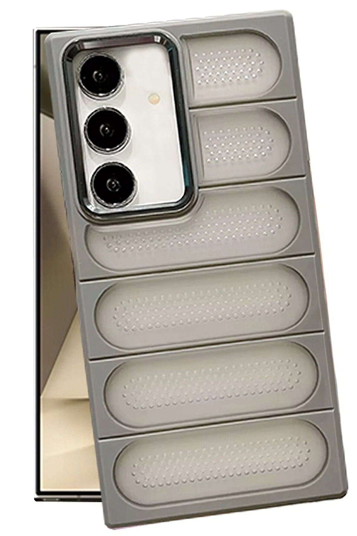 CPT50 Samsung Galaxy S24 Kılıf Airmax Silikon Kapak - Titan Gri