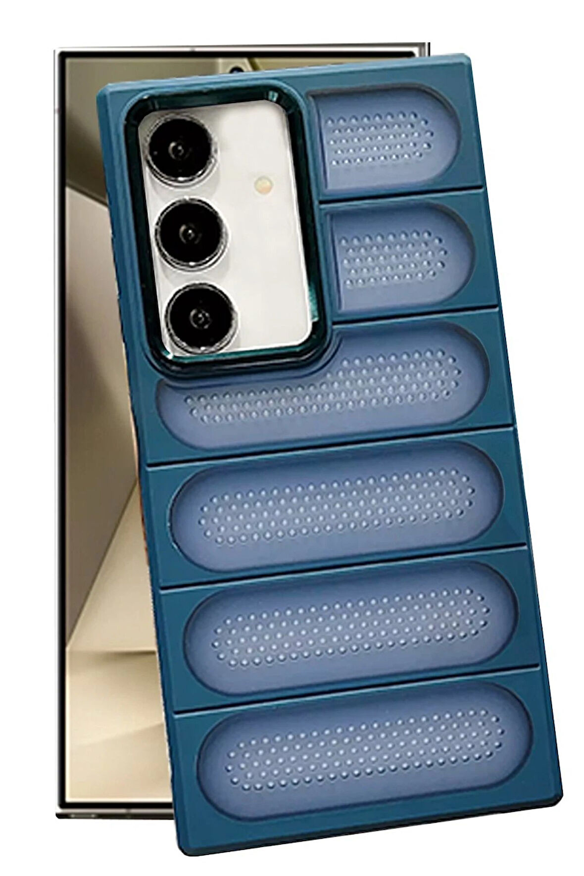 CPT50 Samsung Galaxy S24 Kılıf Airmax Silikon Kapak - Lacivert