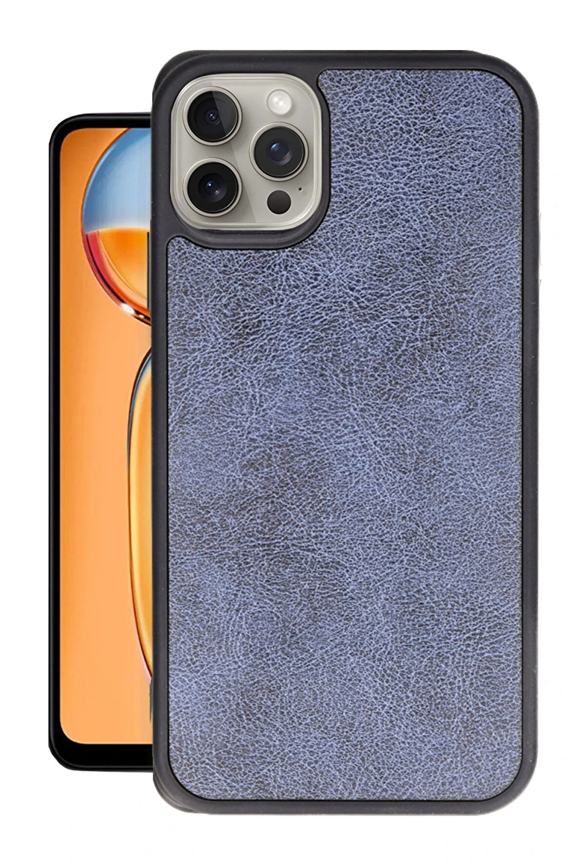 CPT50 iPhone 14 Pro Max Kılıf Aras Deri Kapak - Lacivert