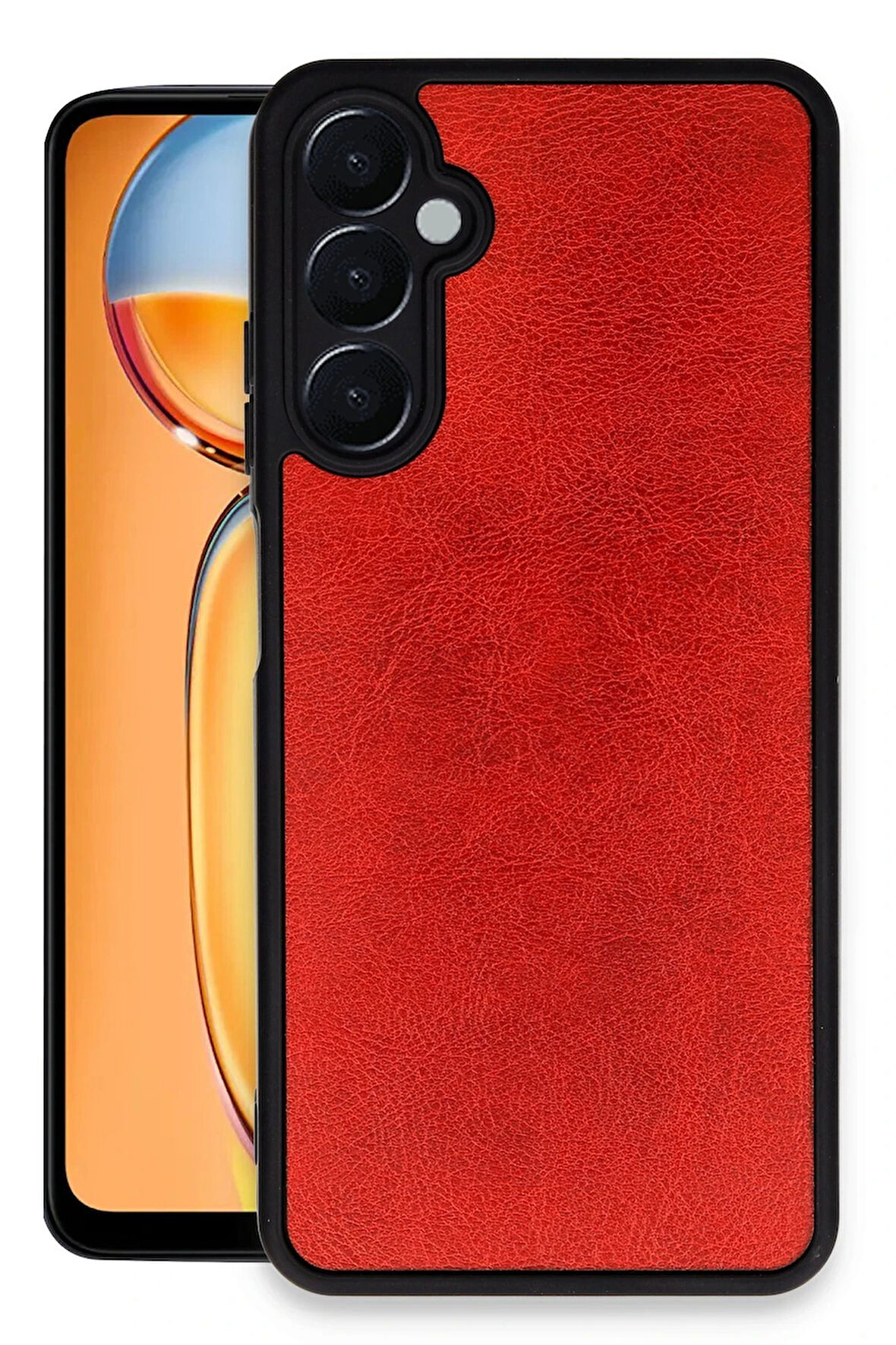 CPT50 Samsung Galaxy A25 5G Kılıf Aras Deri Kapak - Kırmızı