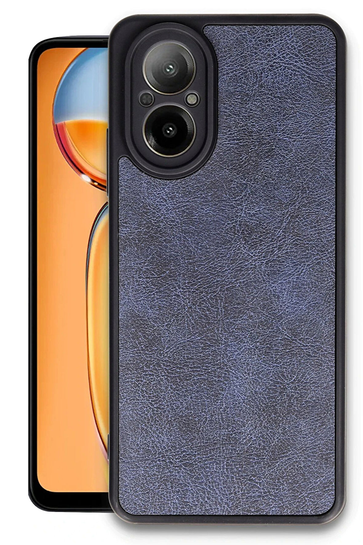 CPT50 Realme 12 Lite Kılıf Aras Deri Kapak - Lacivert