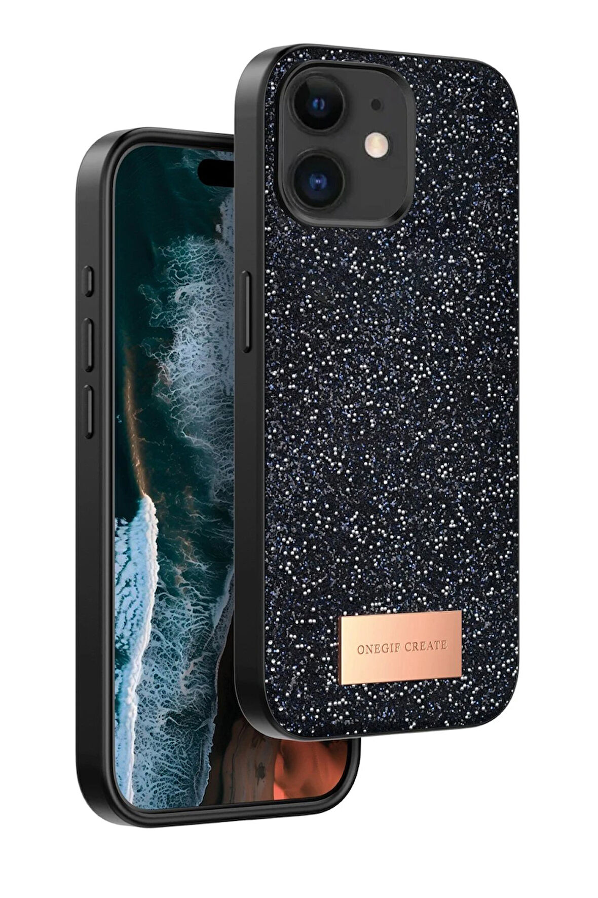 CPT50 iPhone 11 Bright Simli Kapak - Siyah