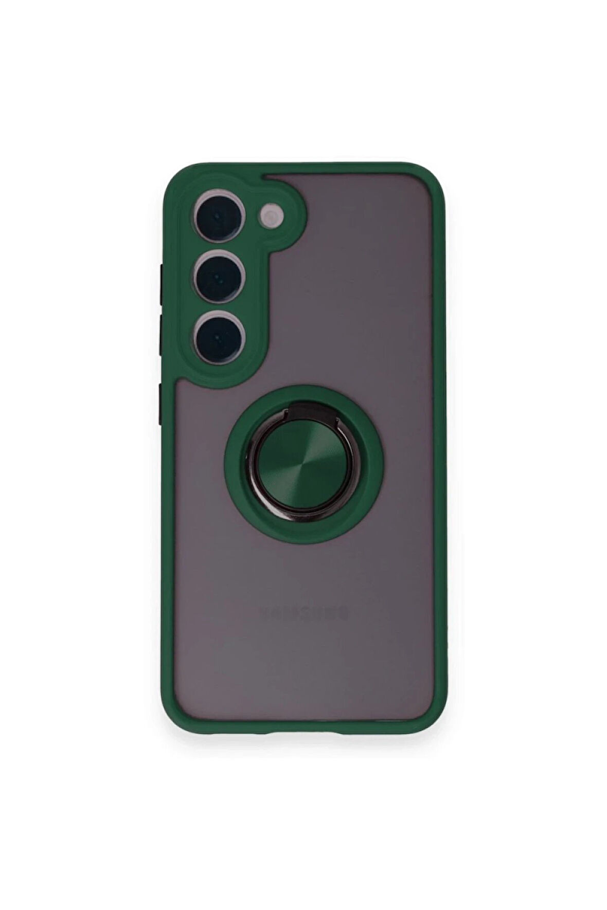 CPT50 Samsung Galaxy M15 Kılıf Montreal Yüzüklü Silikon Kapak - Yeşil