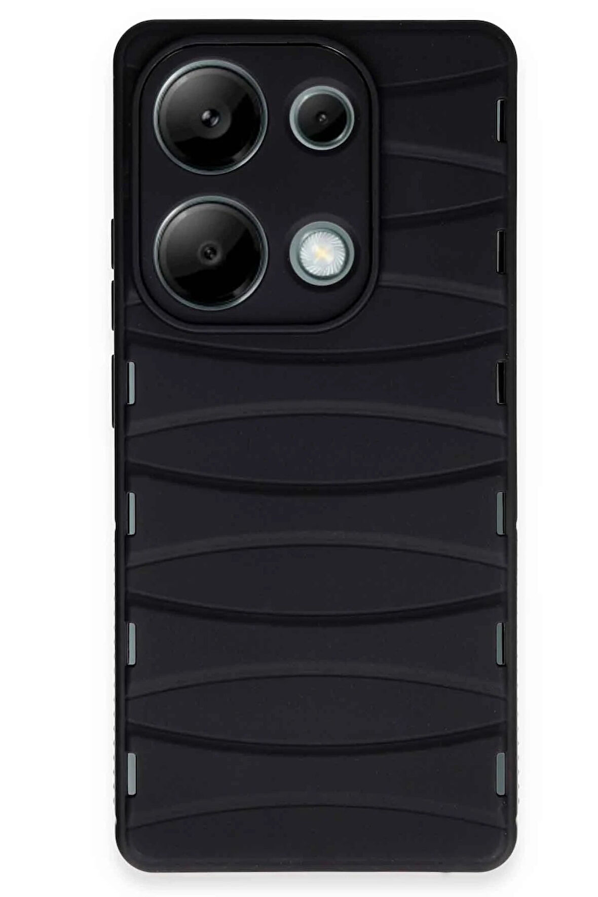 CPT50 Xiaomi Redmi Note 13 Pro 4G Kılıf Bibercas Silikon Kapak - Siyah