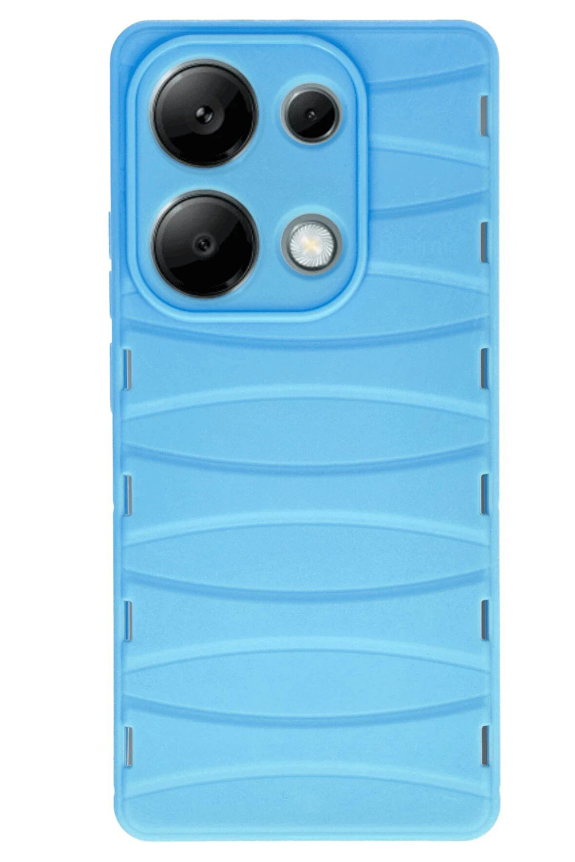 CPT50 Xiaomi Redmi Note 13 Pro 4G Kılıf Bibercas Silikon Kapak - Mavi