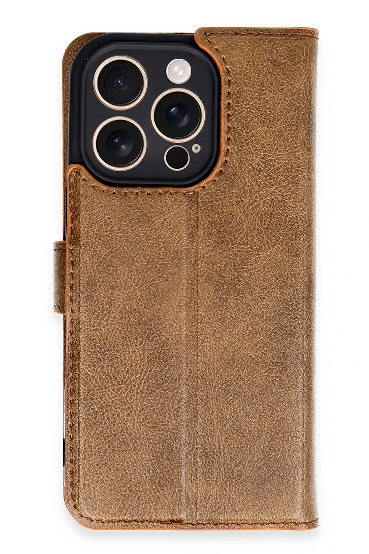 CPT50 iPhone 16 Pro Kılıf Trend S Plus Kapaklı Kılıf - Taba