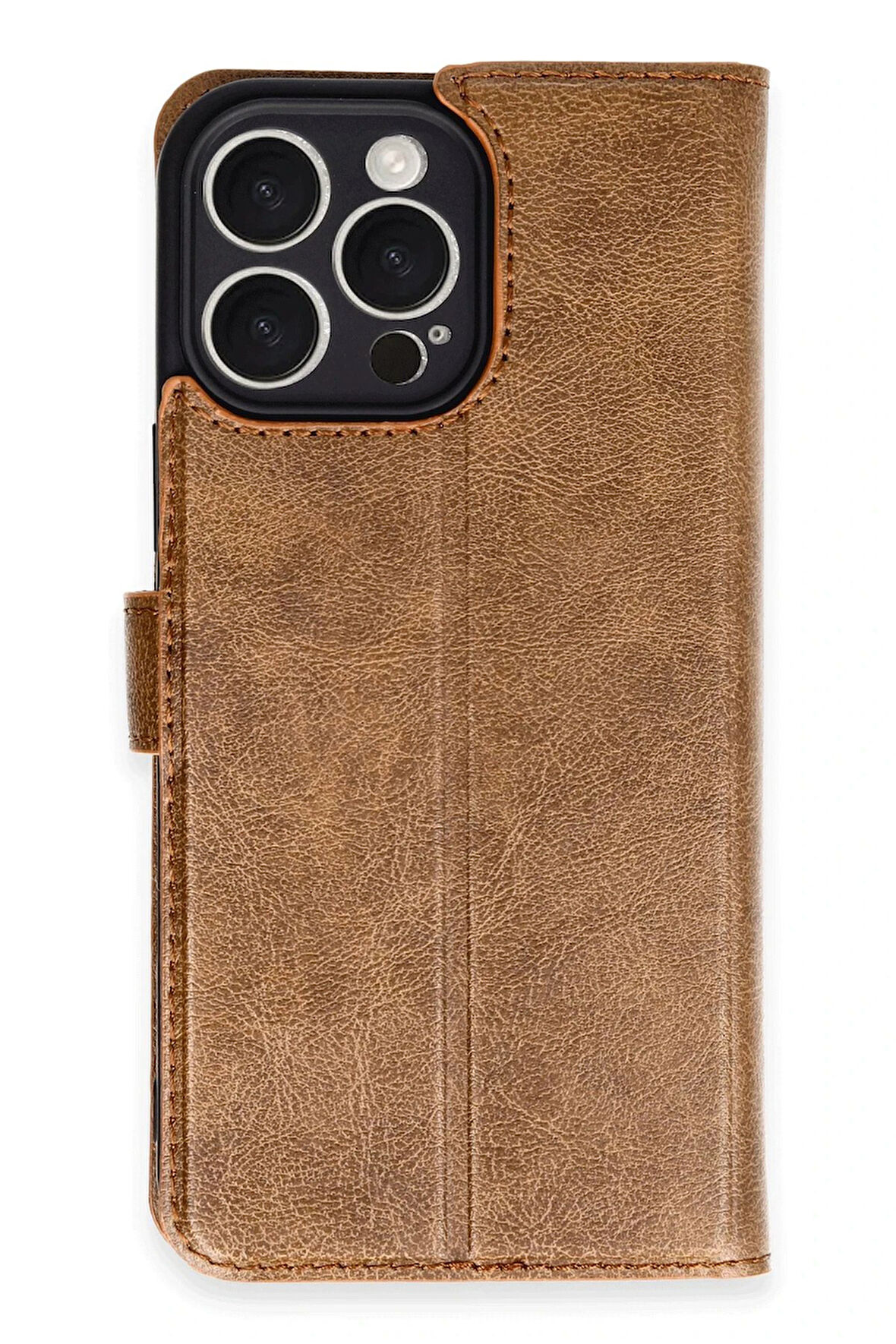 CPT50 iPhone 16 Pro Max Kılıf Trend S Plus Kapaklı Kılıf - Taba