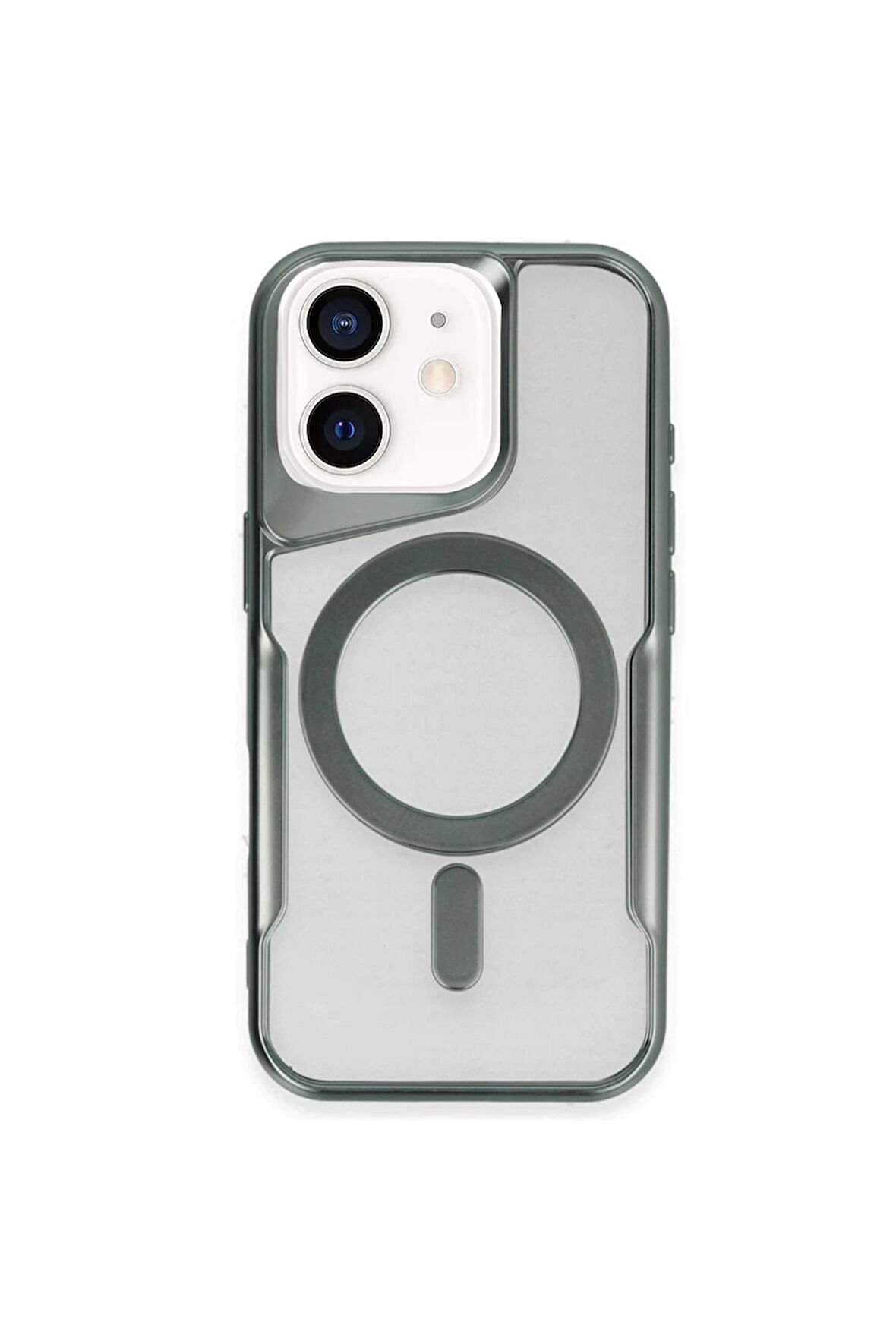 CPT50 iPhone 11 Kılıf Boyi Magsafe Silikon Kapak - Yeşil