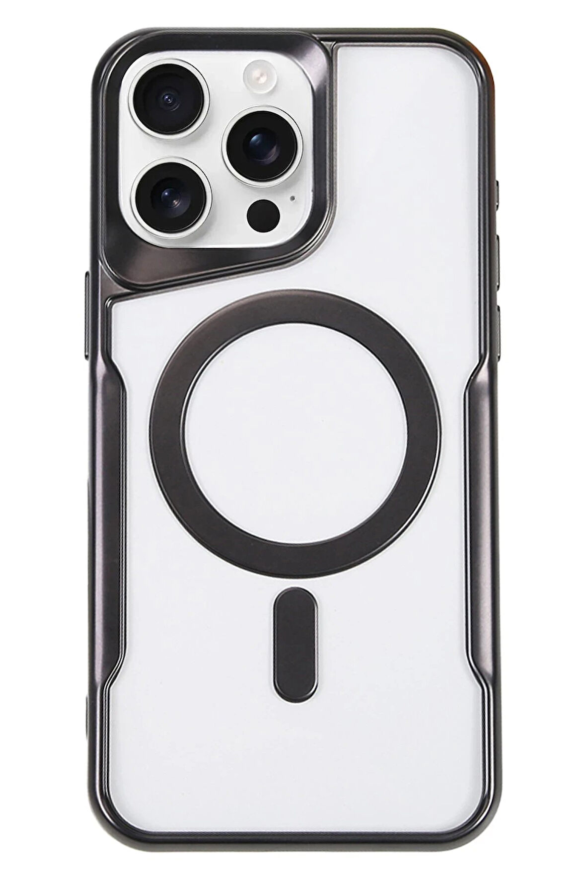 CPT50 iPhone 16 Pro Max Kılıf Boyi Magsafe Silikon Kapak - Siyah