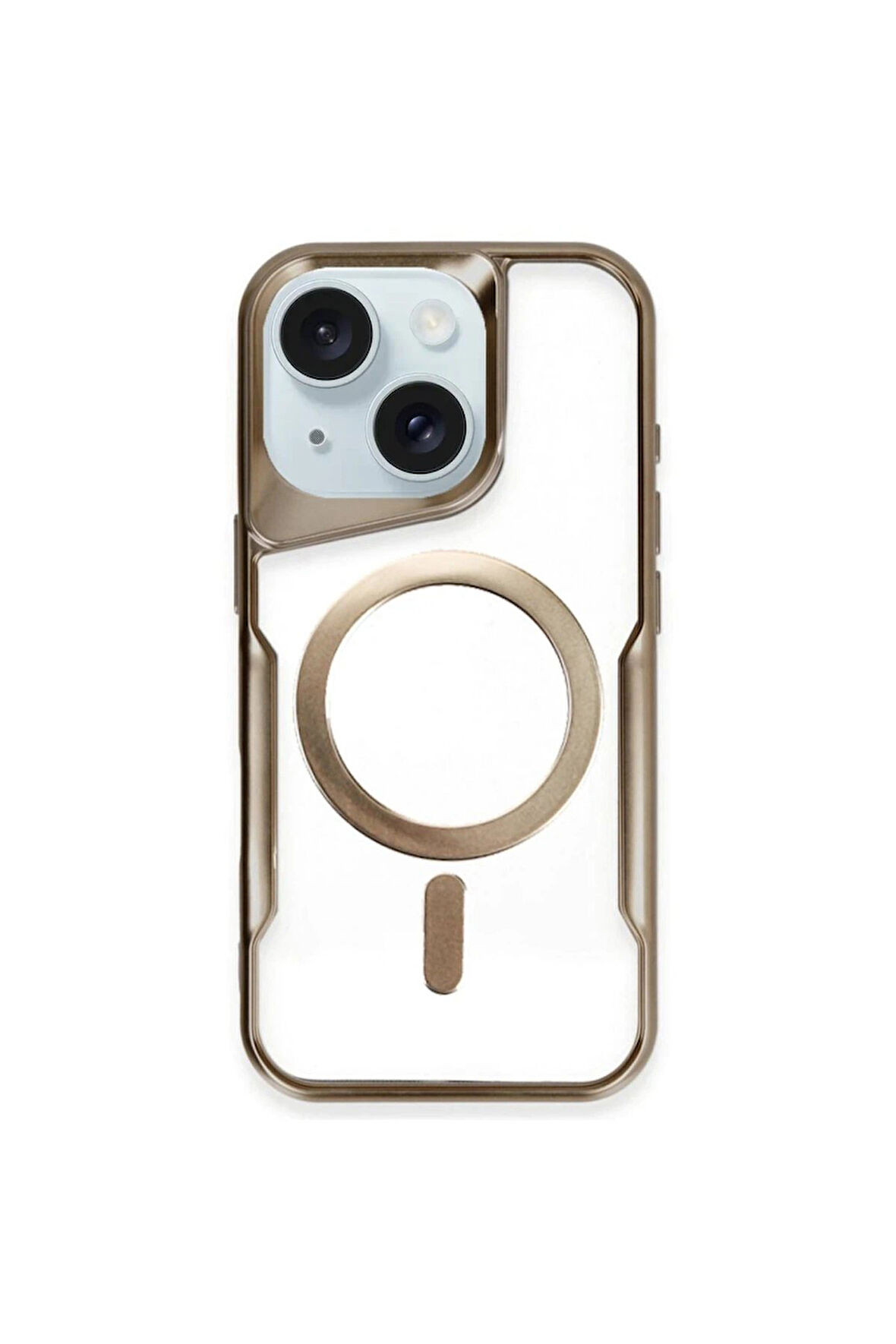 CPT50 iPhone 14 Kılıf Boyi Magsafe Silikon Kapak - Kahverengi