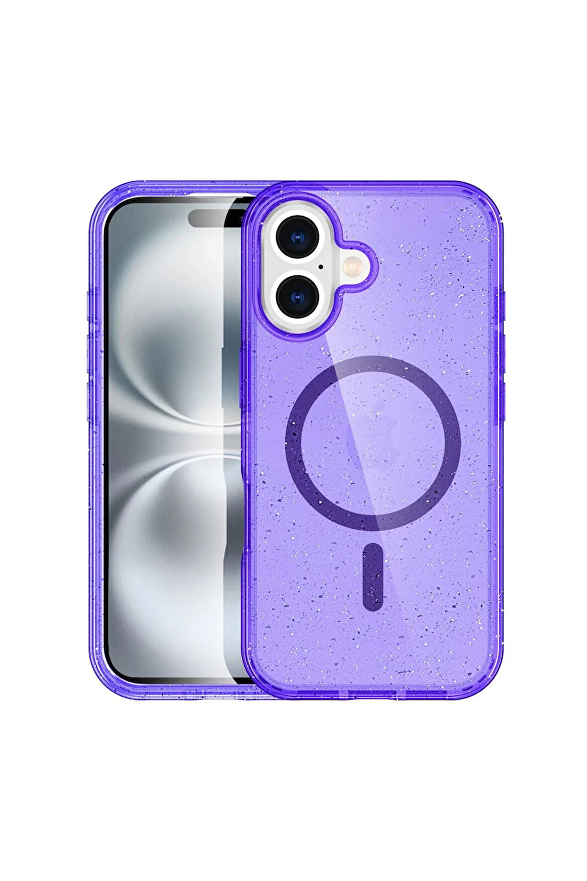 CPT50 iPhone 16 Plus Kılıf Star Magsafe Kapak - Mor