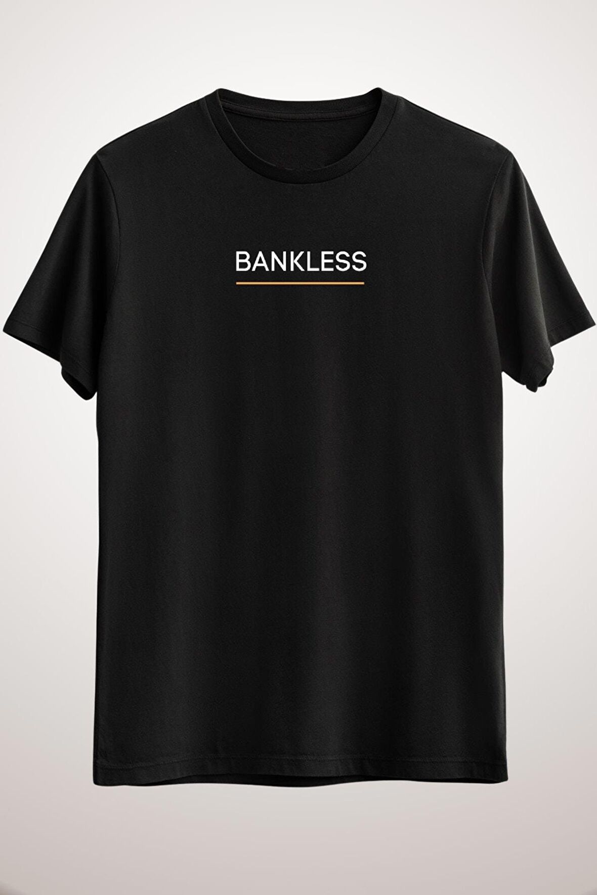 Unisex Siyah Bitcoin - Bankless Classic T-shirt