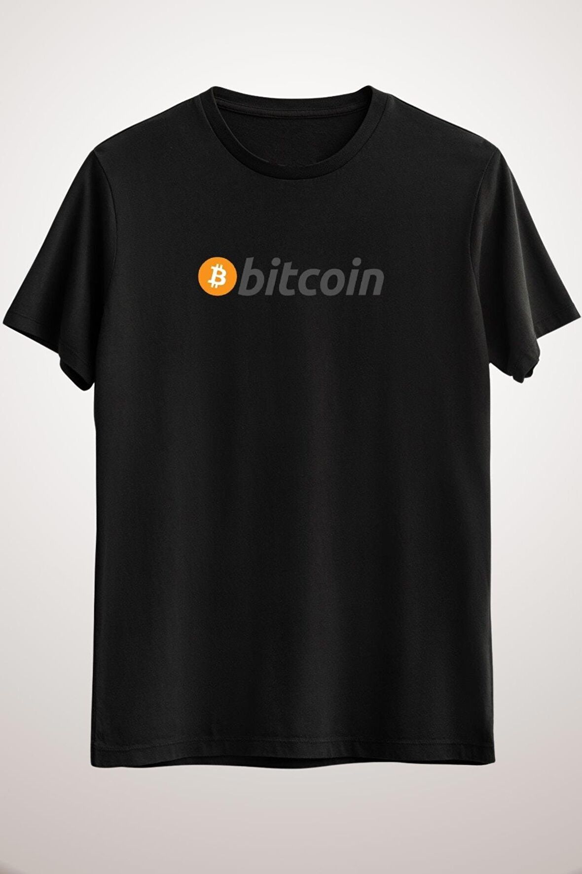 Unisex Siyah Bitcoin Btc Hodler V-neck T-shirt