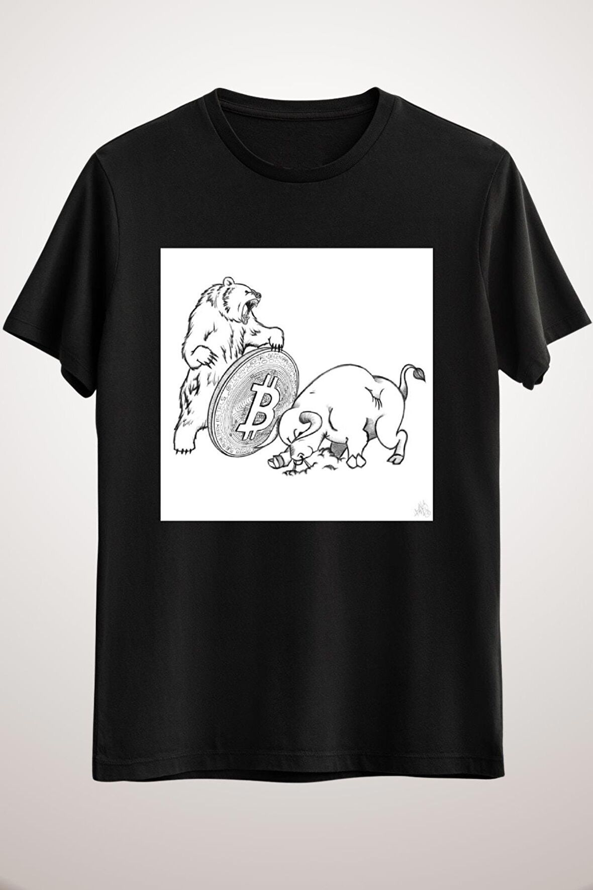 Unisex Siyah Bıtcoın Classic T-shirt