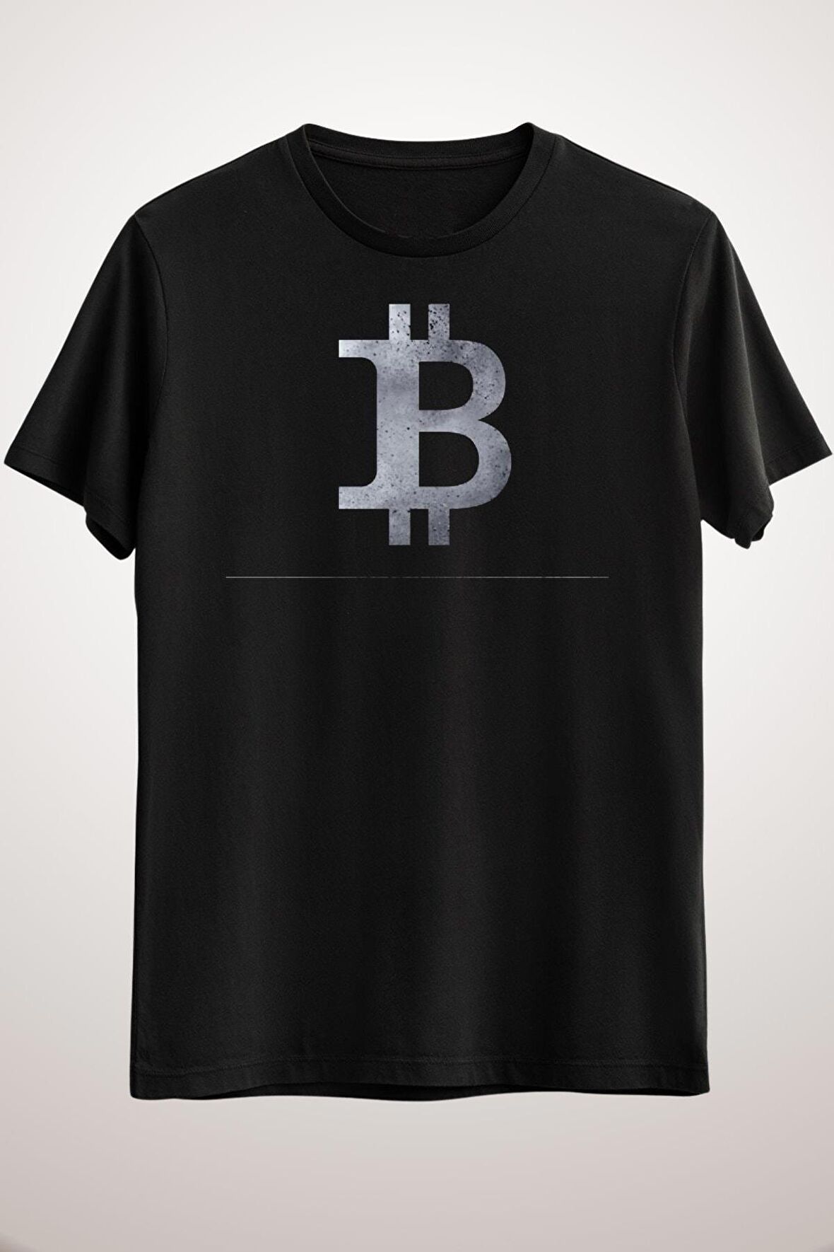 Unisex Siyah Bitcoin Classic T-shirt