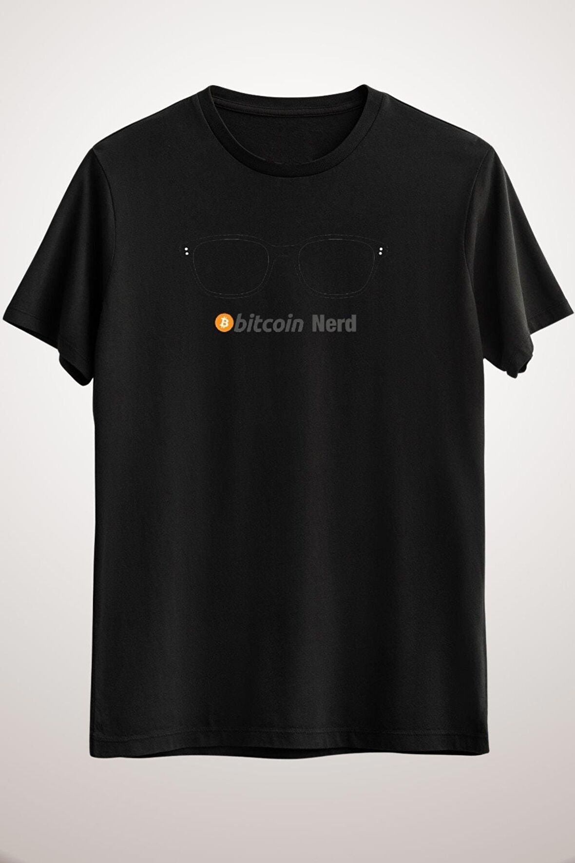 Unisex Siyah Bitcoinnerd Premium T-shirt
