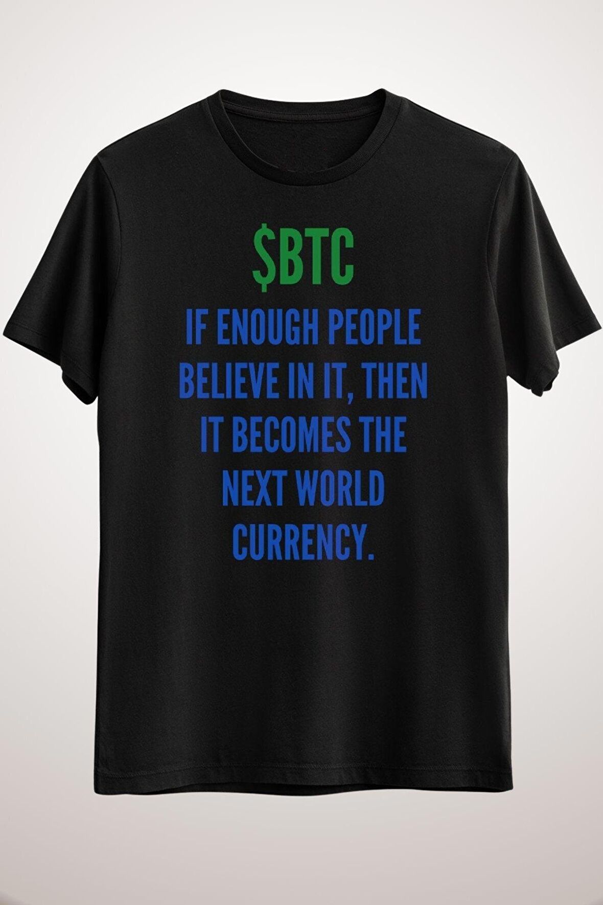 Unisex Siyah Btc - The Next World Currency Classic T-shirt