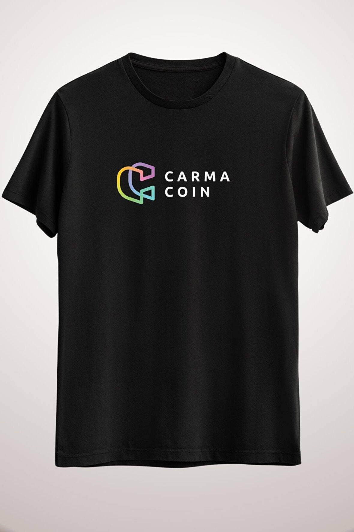 Unisex Siyah Carma Coin Crypto Classic T-shirt