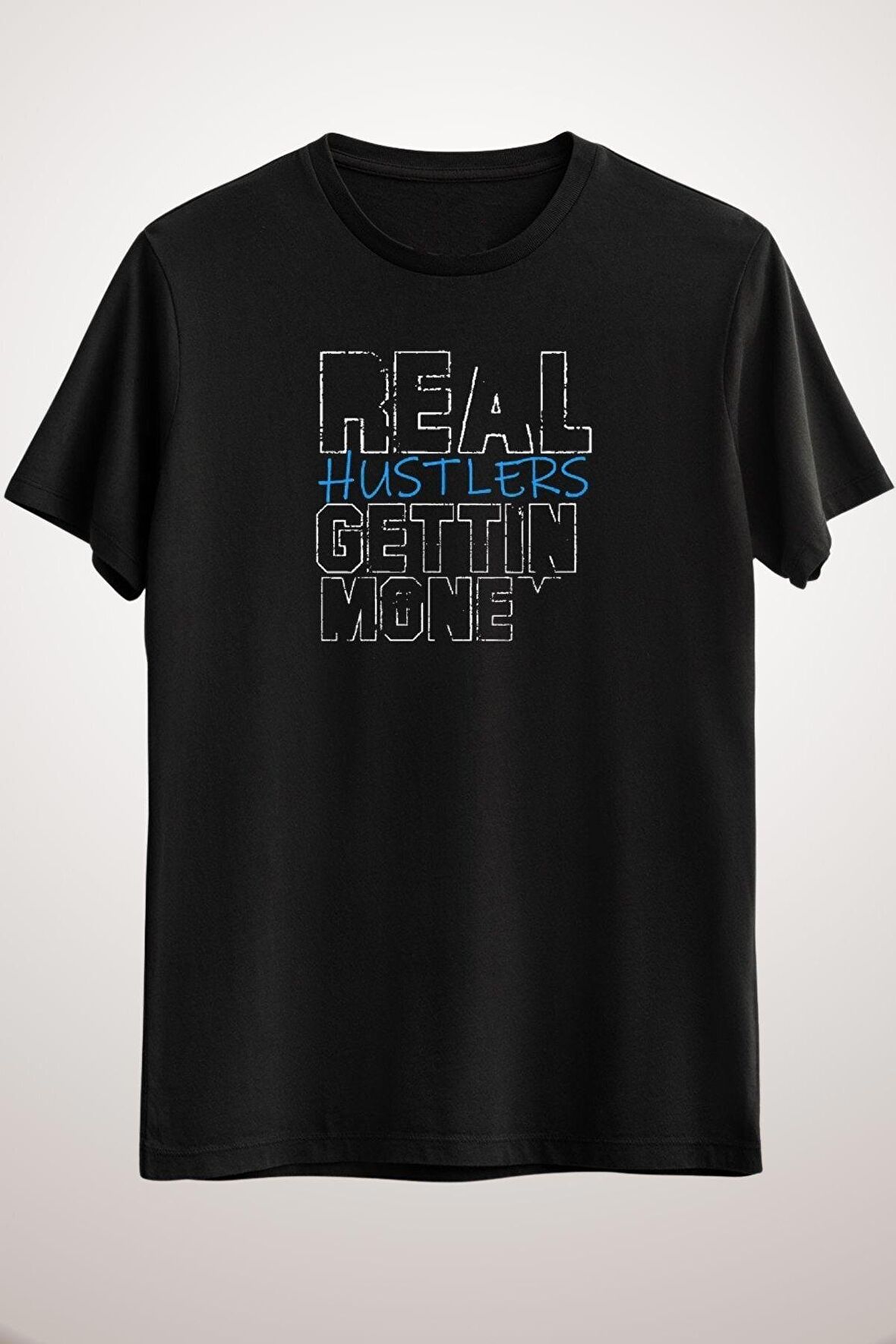 Unisex Siyah Copy Of Real Hustlers Gettın Money Active T-shirt