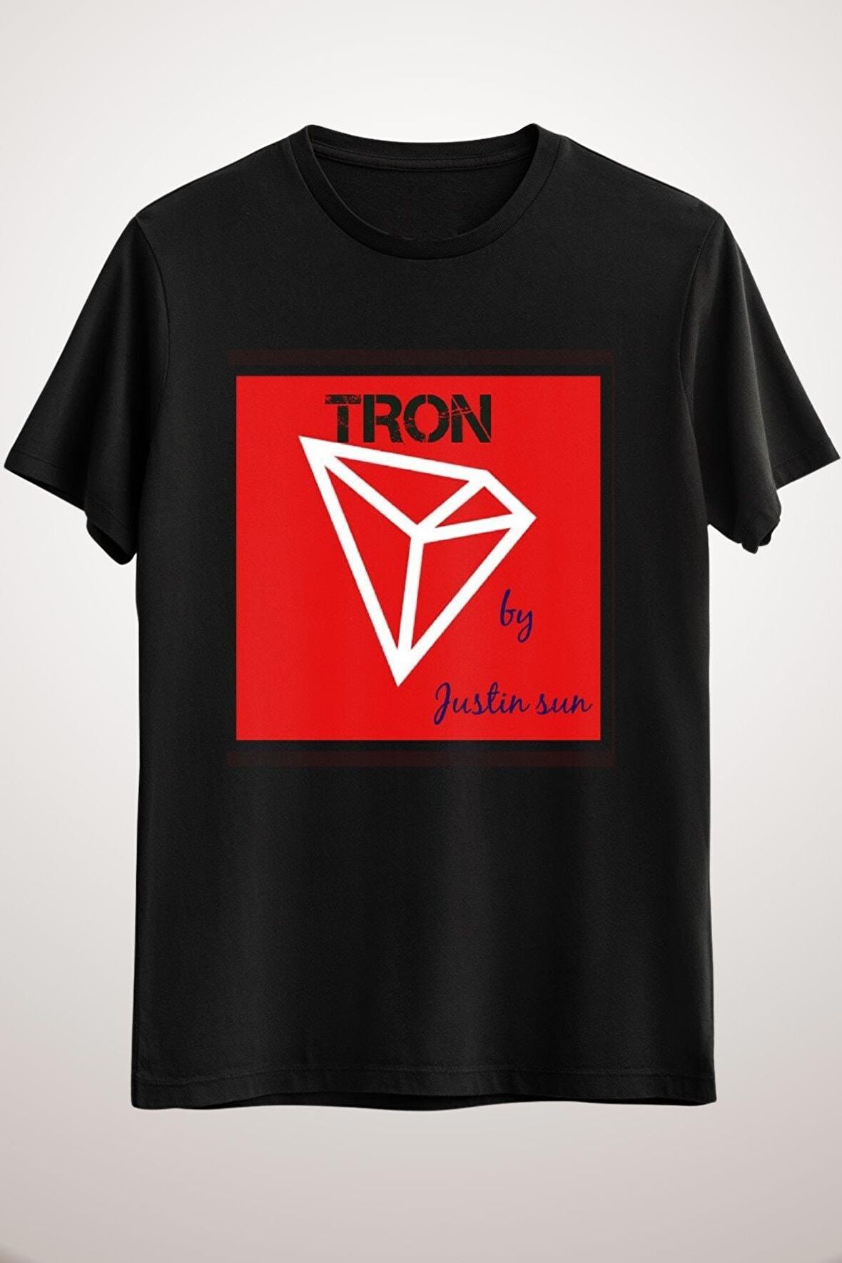Unisex Siyah Cryptocurrency Lovers Classic T-shirt