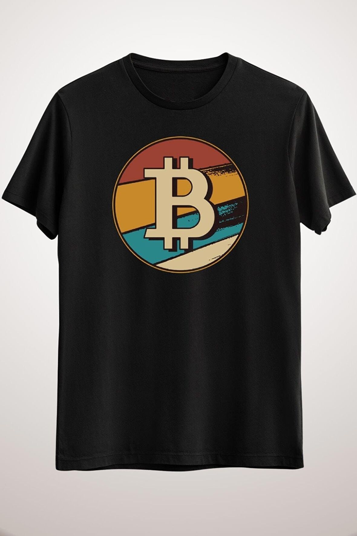 Unisex Siyah Cryptocurrency Premium T-shirt