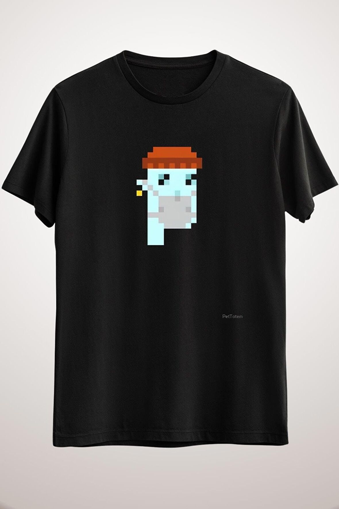 Unisex Siyah Cryptopunk #7523 Mask Virus Nft Classic Classic T-shirt