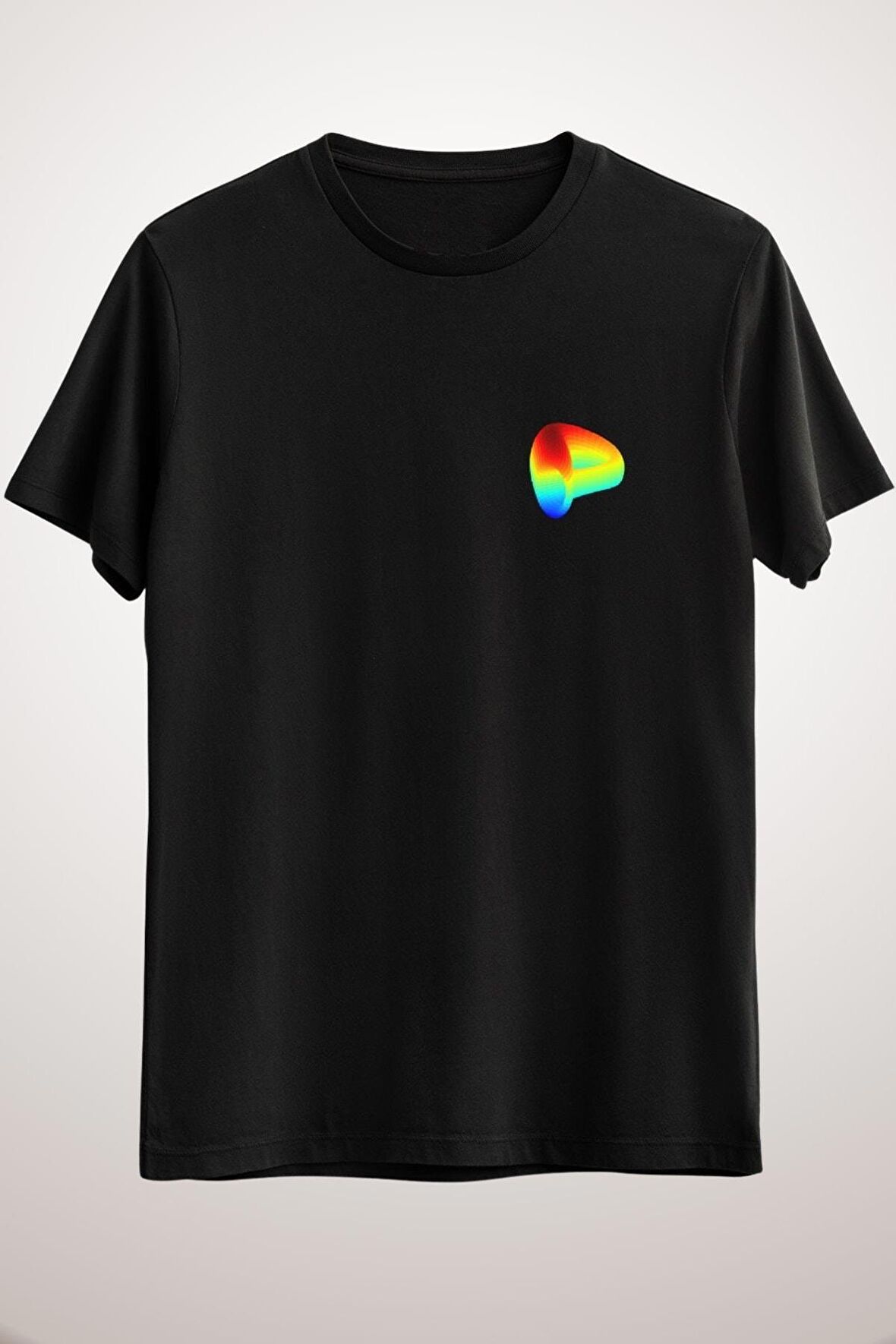 Unisex Siyah Curve.fi Classic T-shirt