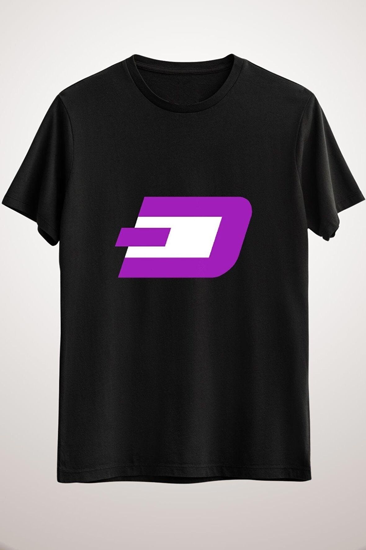 Unisex Siyah Dash Crypto Currency Icon - Purple Classic T-shirt