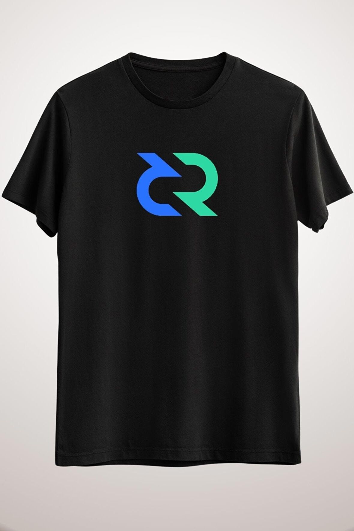 Unisex Siyah Decred Symbol Classic T-shirt