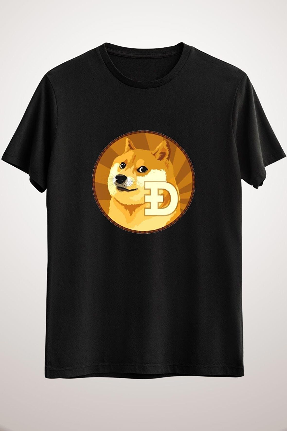 Unisex Siyah Doge. Classic T-shirt