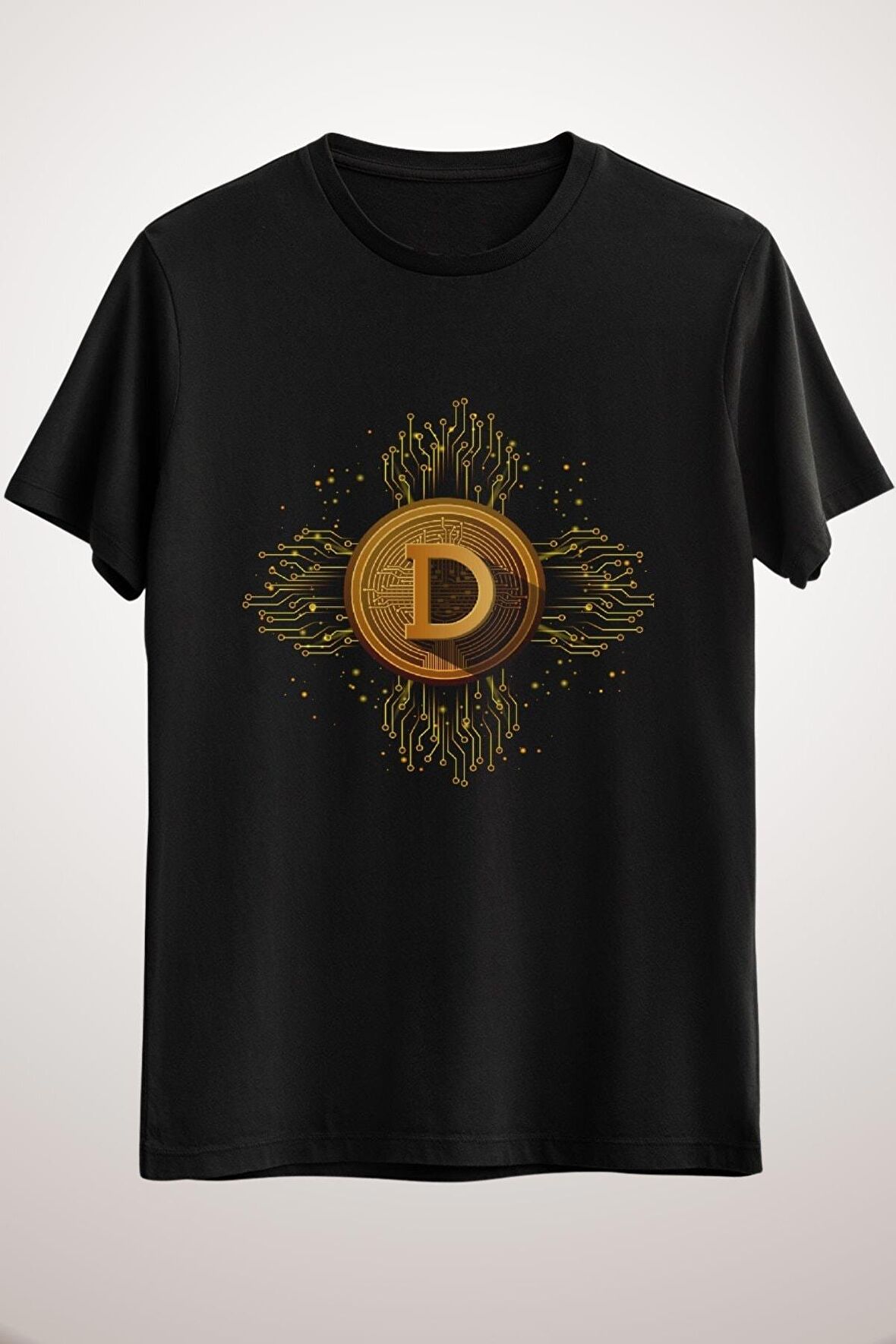 Unisex Siyah Dogecoin - Cryptocurrency - To The Moon Classic T-shirt