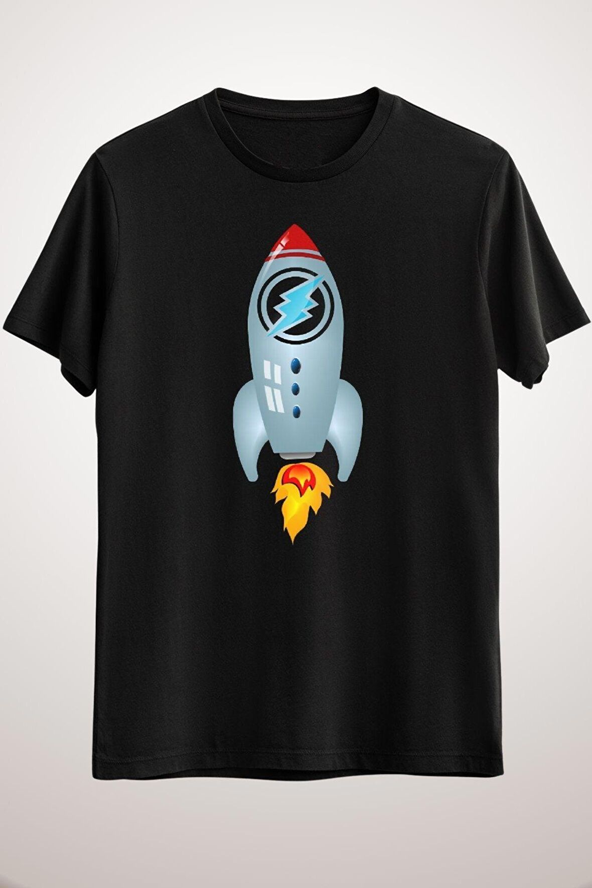 Unisex Siyah Electroneum - Etn To The Moon.... Classic T-shirt