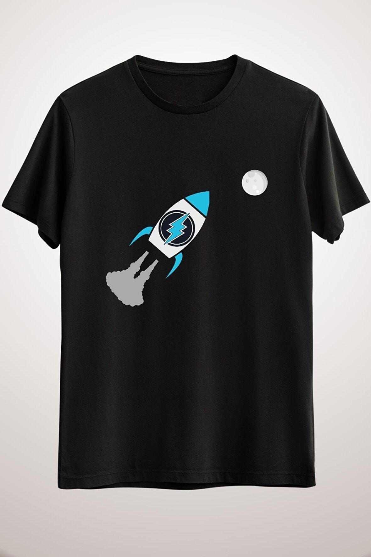 Unisex Siyah Electroneum. To The Moon! Essential T-shirt