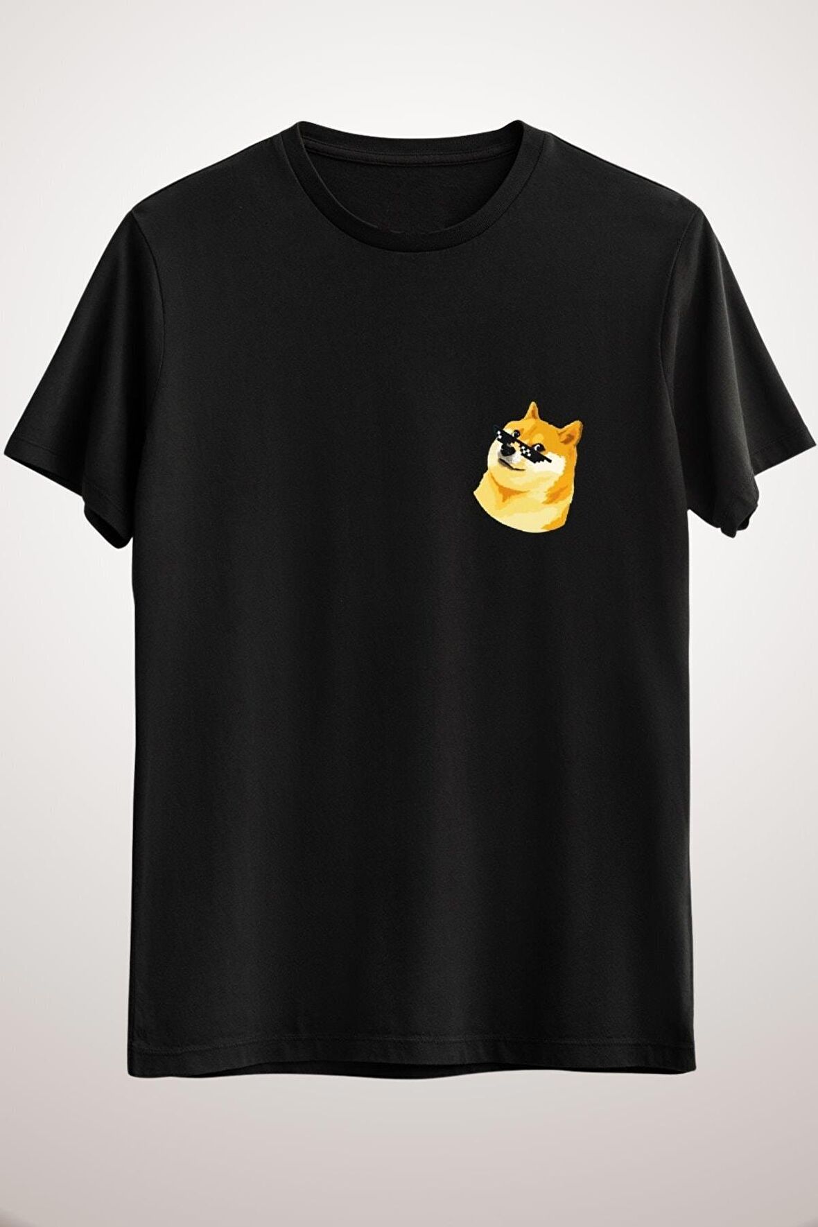 Unisex Siyah Elon&#x27;s Petcoin Classic T-shirt