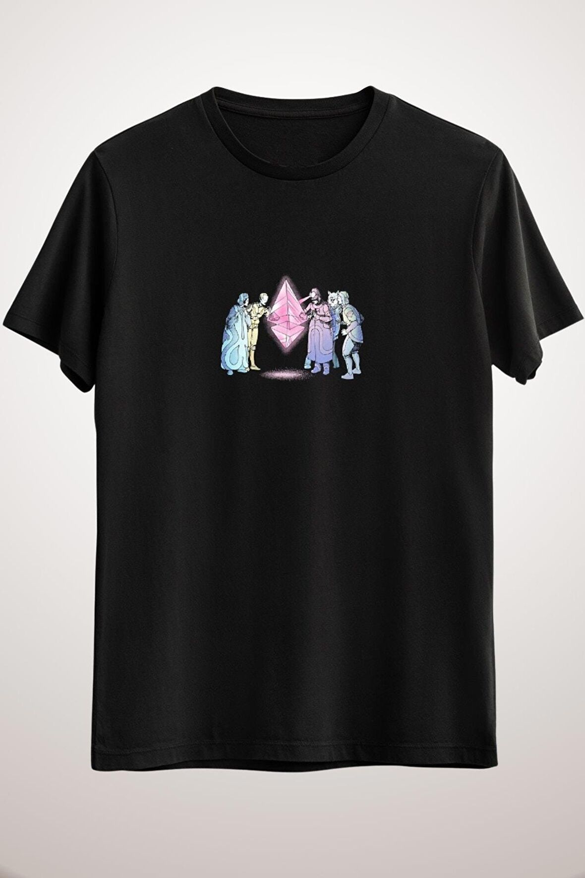 Unisex Siyah Eth Warrıor Essential T-shirt