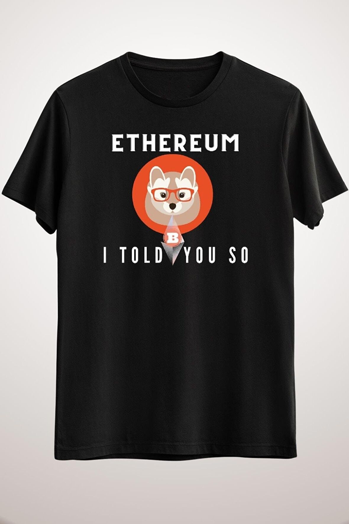 Unisex Siyah Ethereum I Told You So Shirt Essential T-shirt