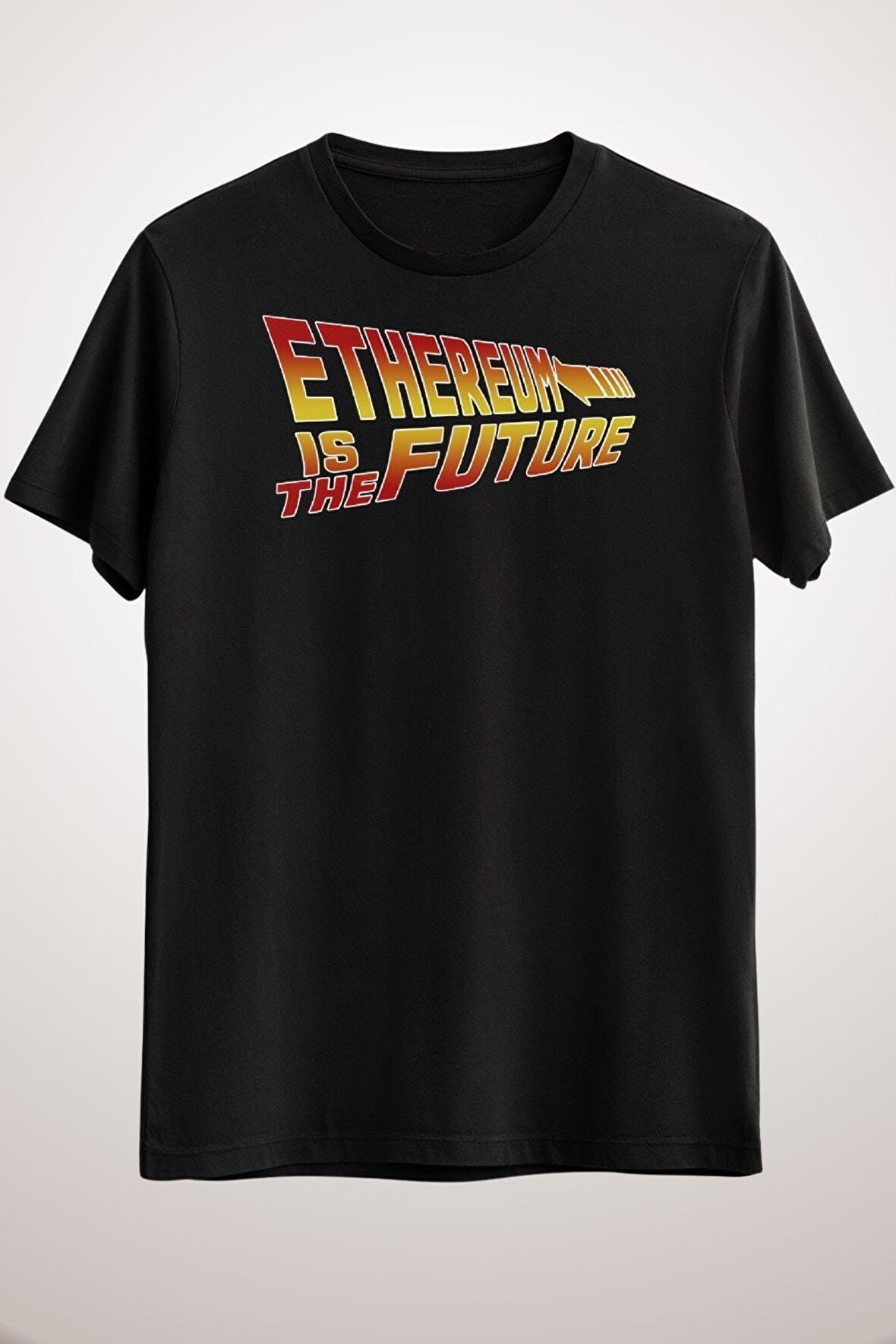 Unisex Siyah Ethereum Is The Future Premium T-shirt