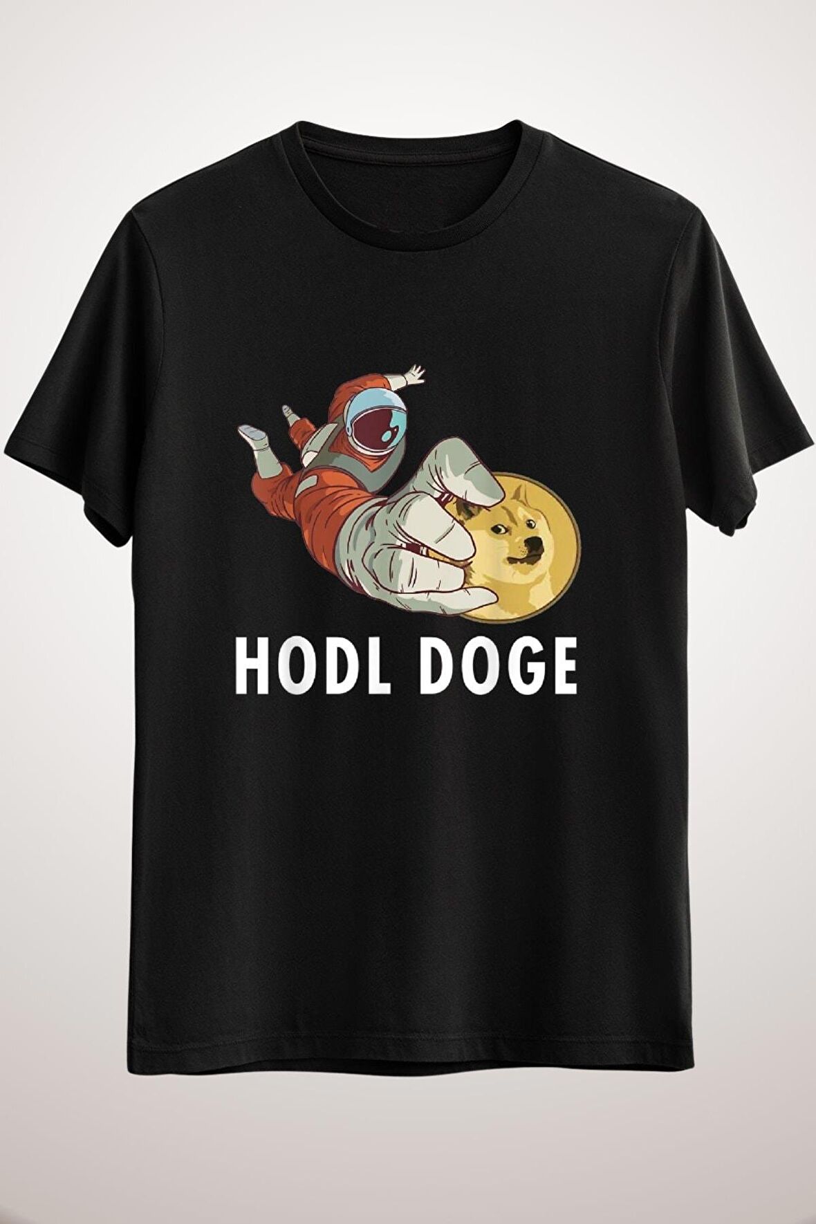 Unisex Siyah Hodl Doge Coin Crypto Dogecoin Cryptocurrency Long Sleeve T-shirt